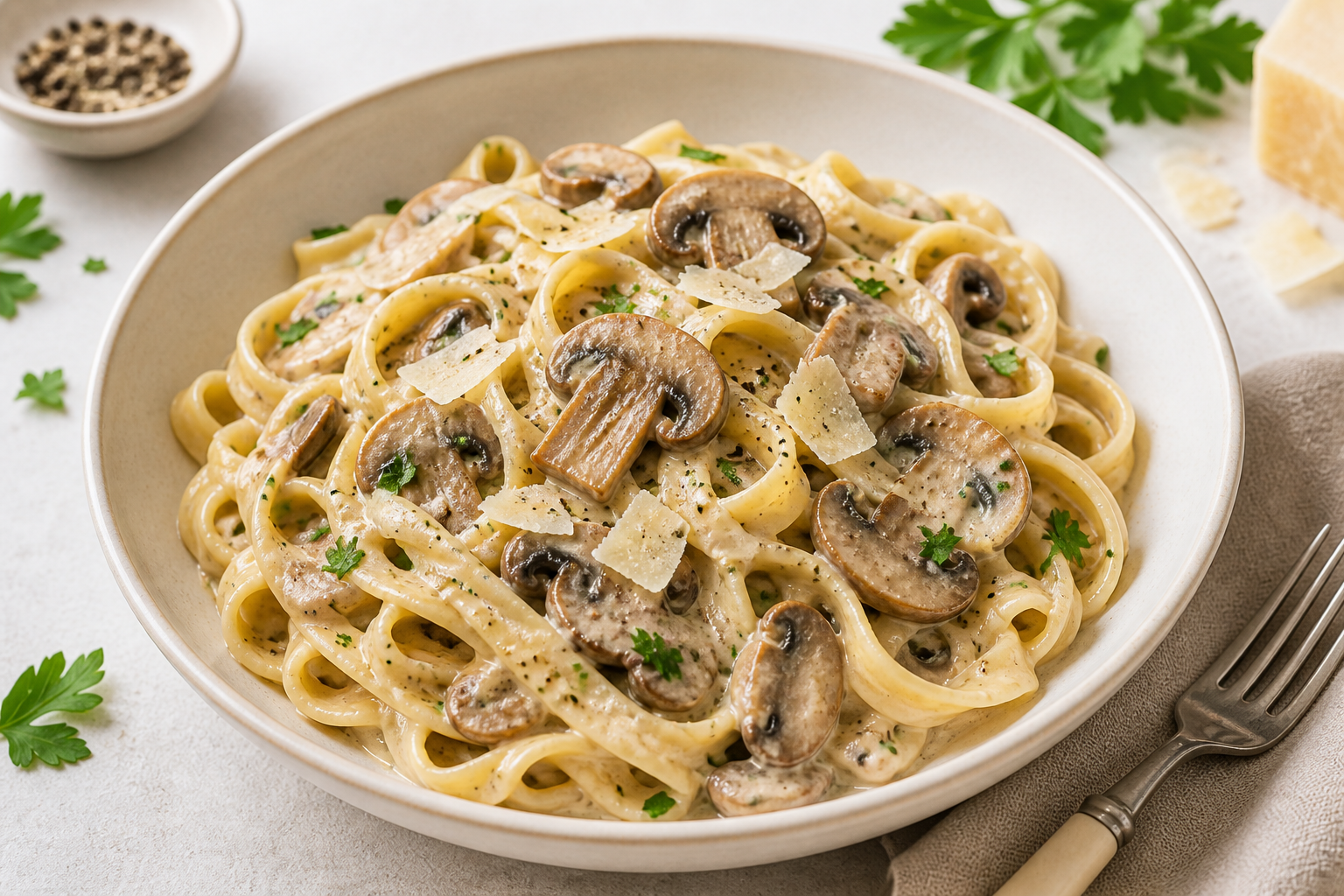 Creamy Mushroom Pasta