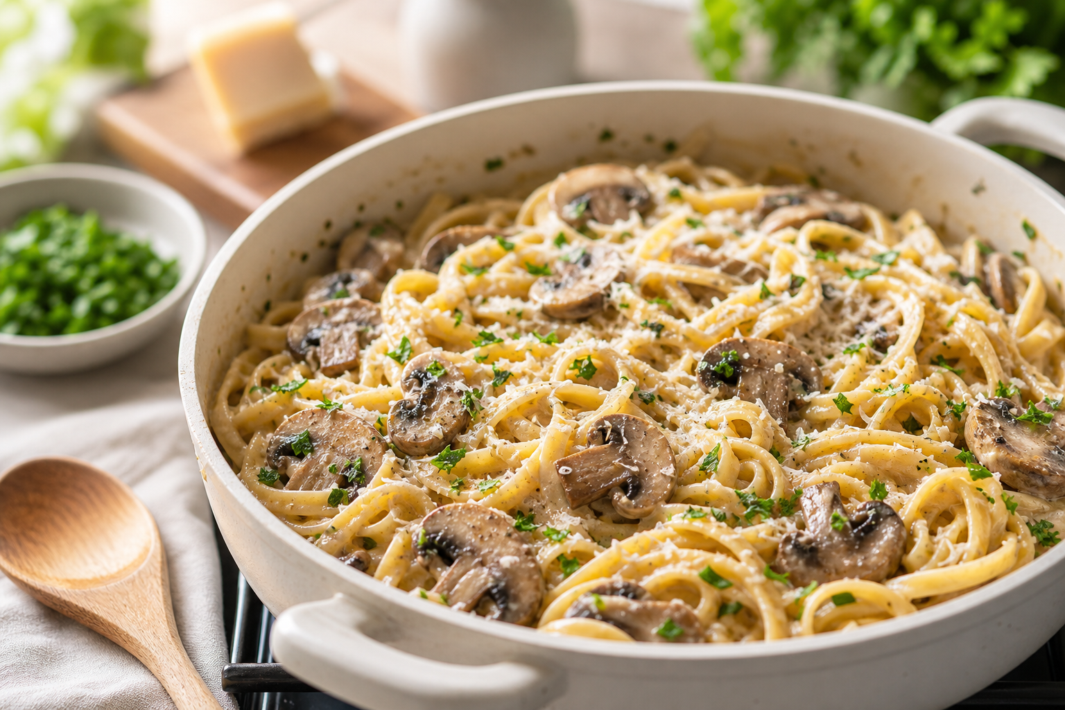 Creamy Mushroom Pasta in One Pot