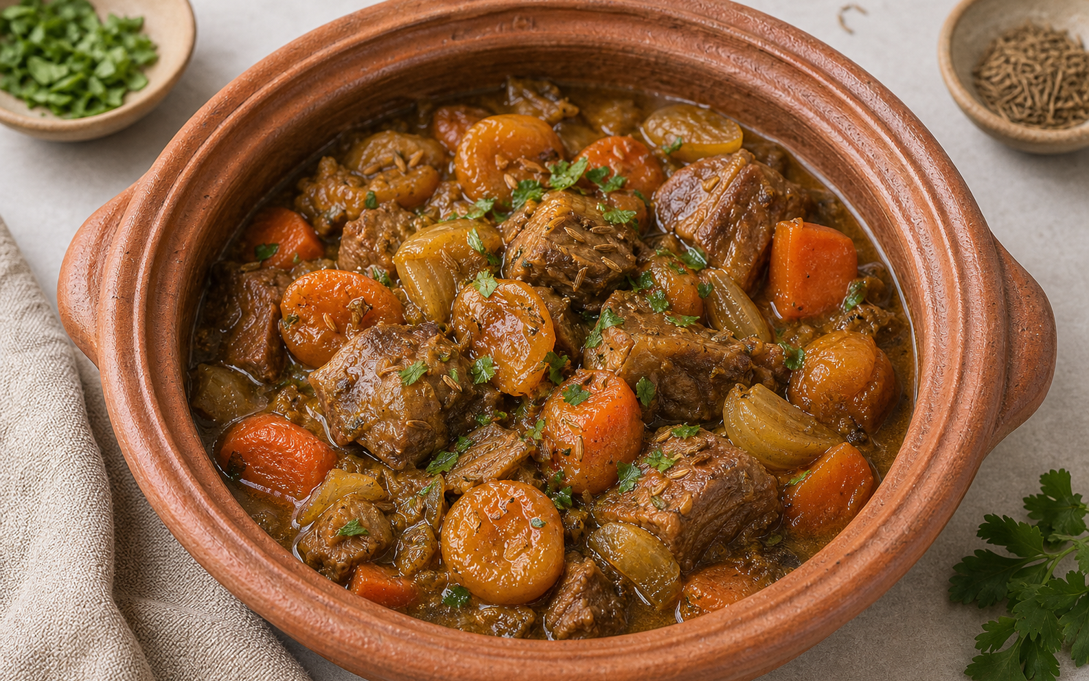 Clay Pot Lamb Apricot Stew