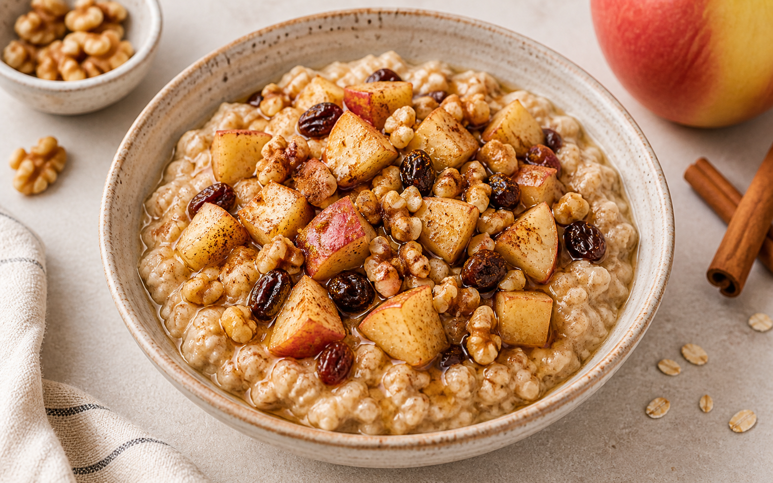 Multicooker Apple Cinnamon Oats
