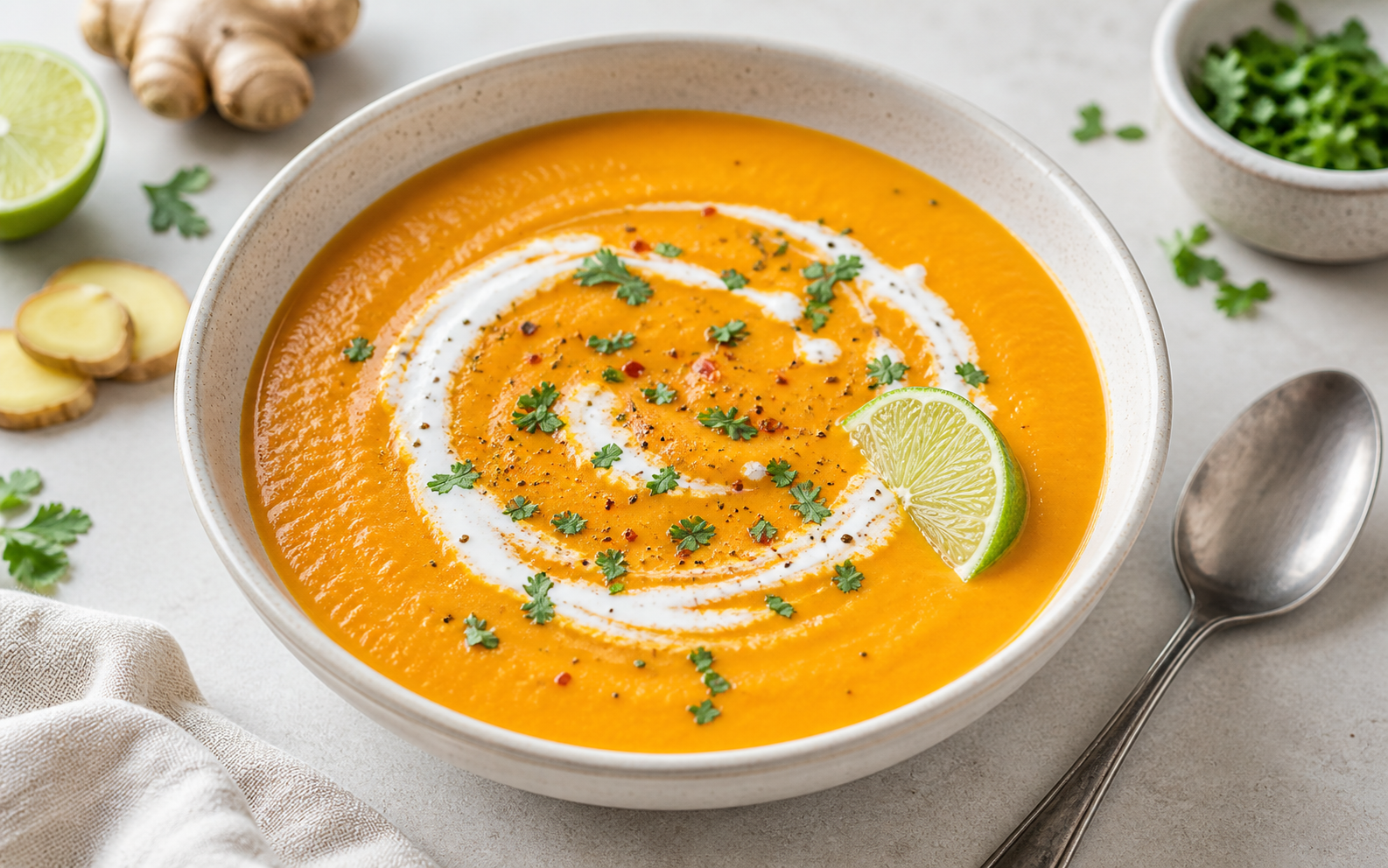 Multicooker Carrot Ginger Soup