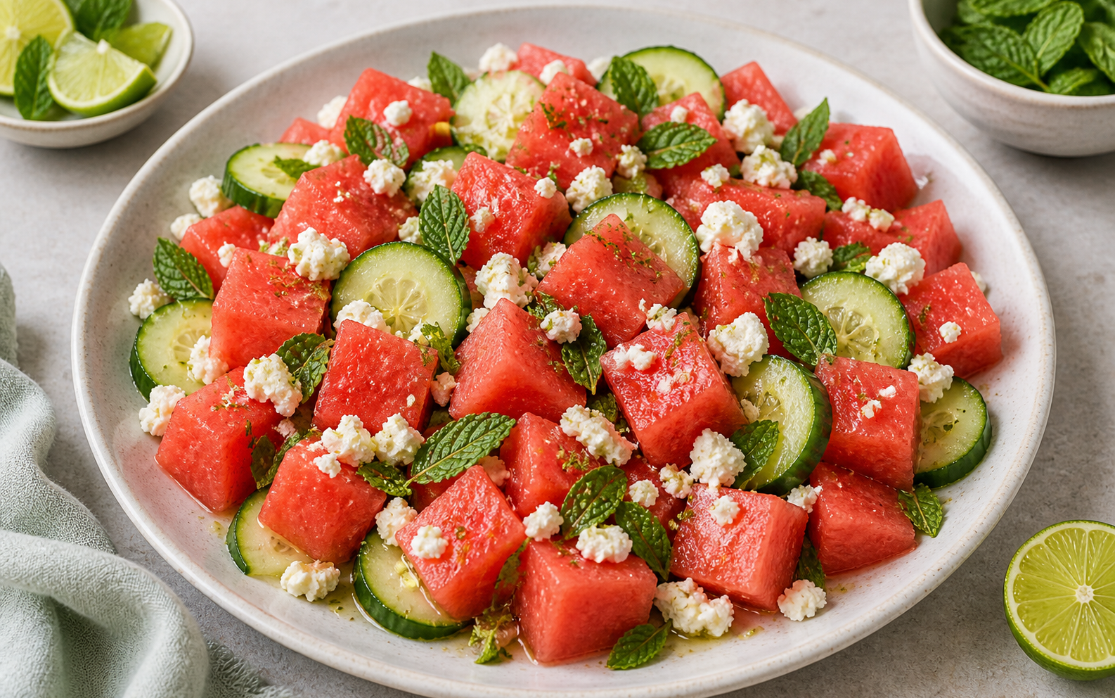 No-Cook Watermelon Feta Salad
