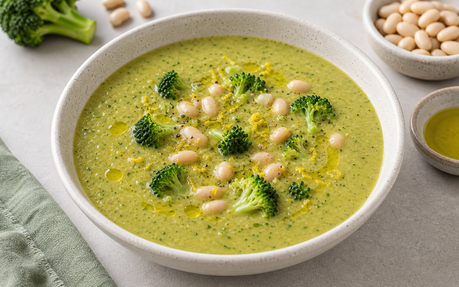 Broccoli White Bean Soup