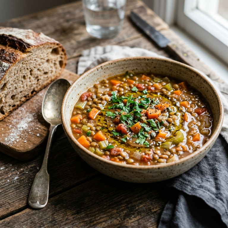Hearty Multicooker Lentil Soup