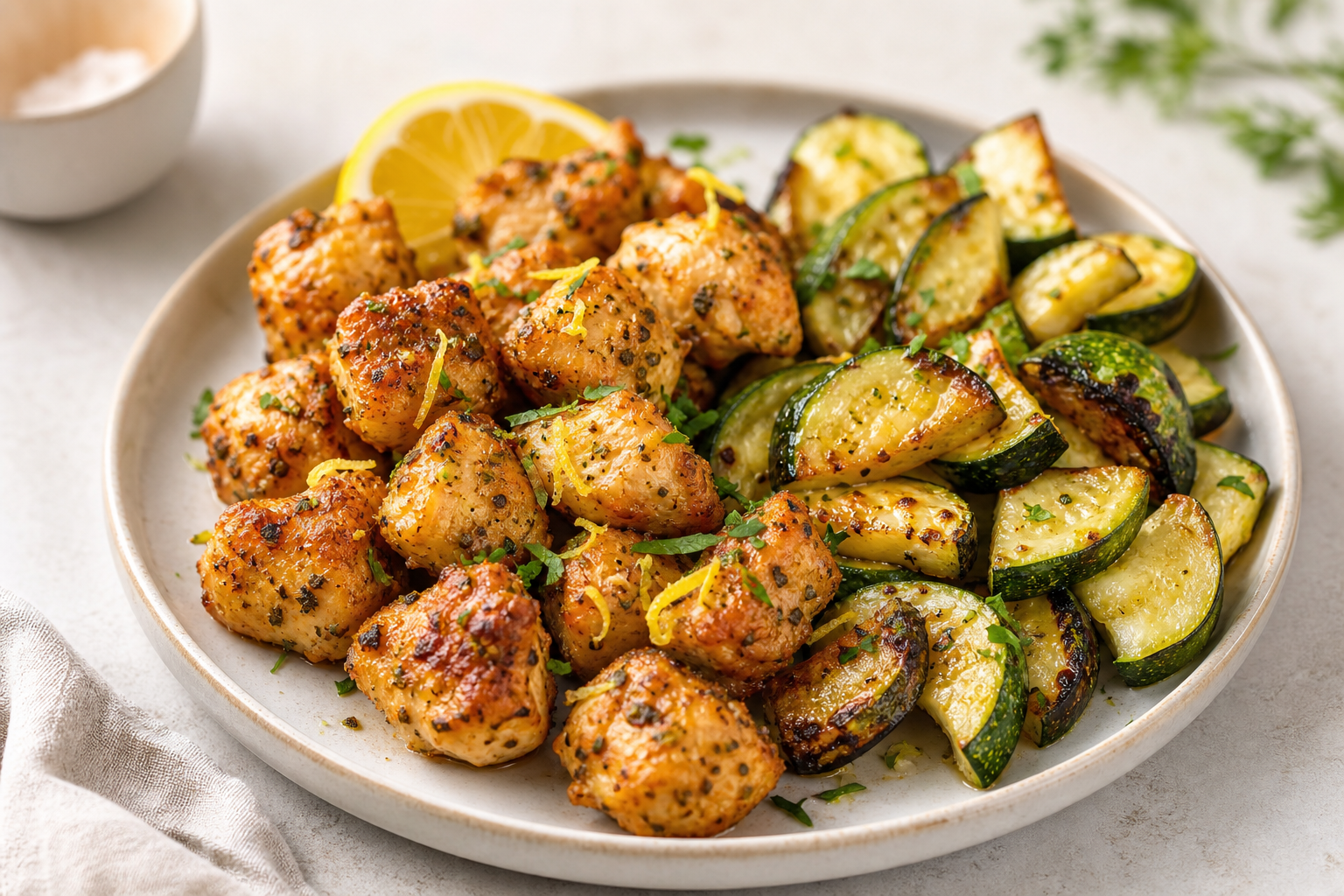 Lemon Herb Chicken Bites