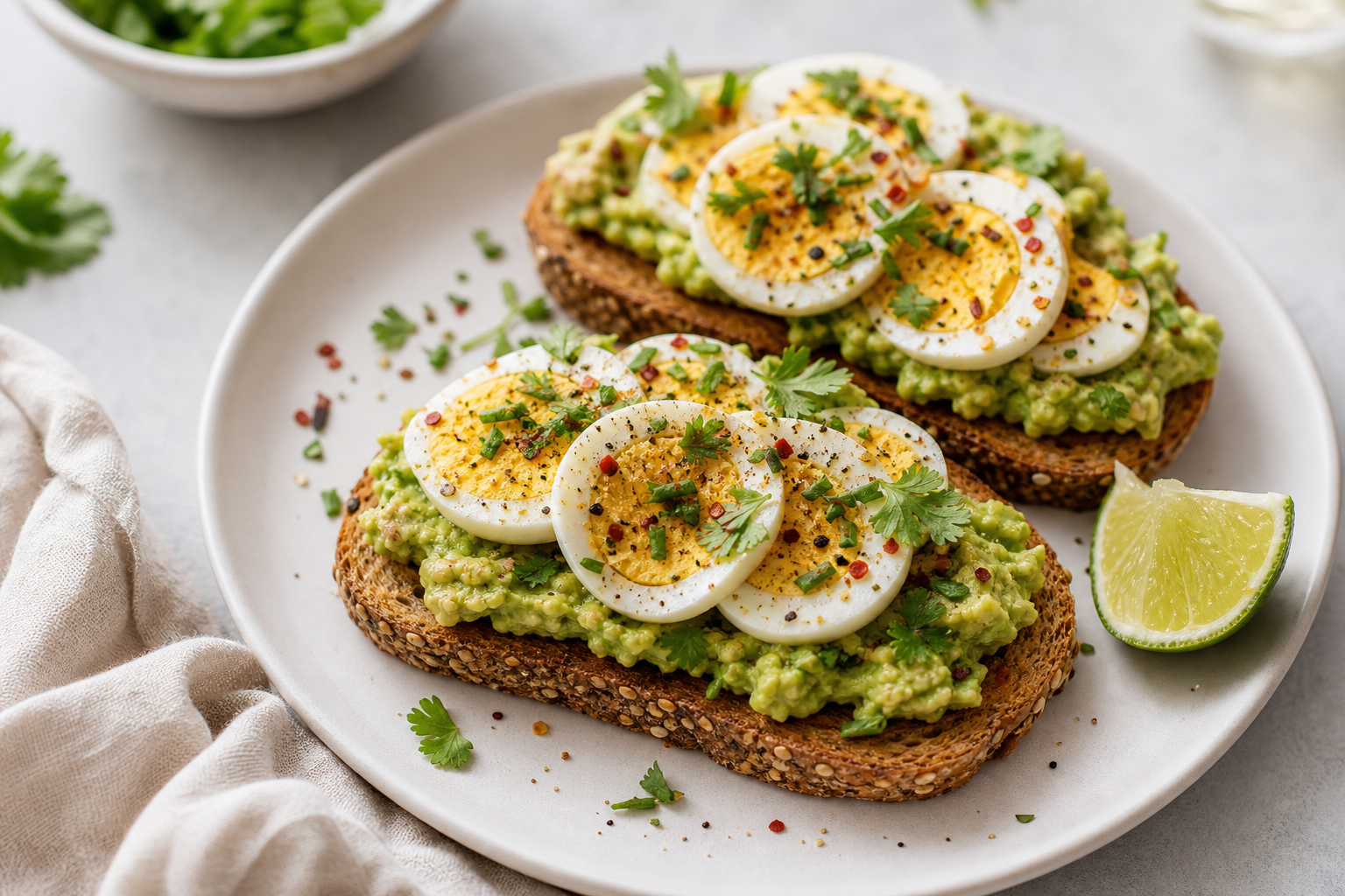 No-Cook Avocado Egg Toast