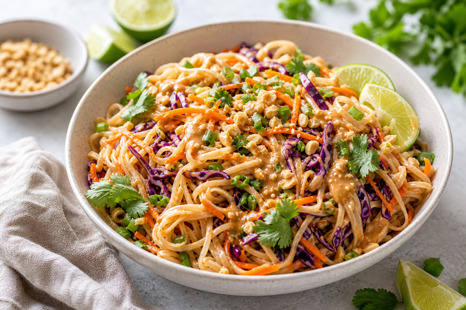 No-Cook Peanut Noodle Salad