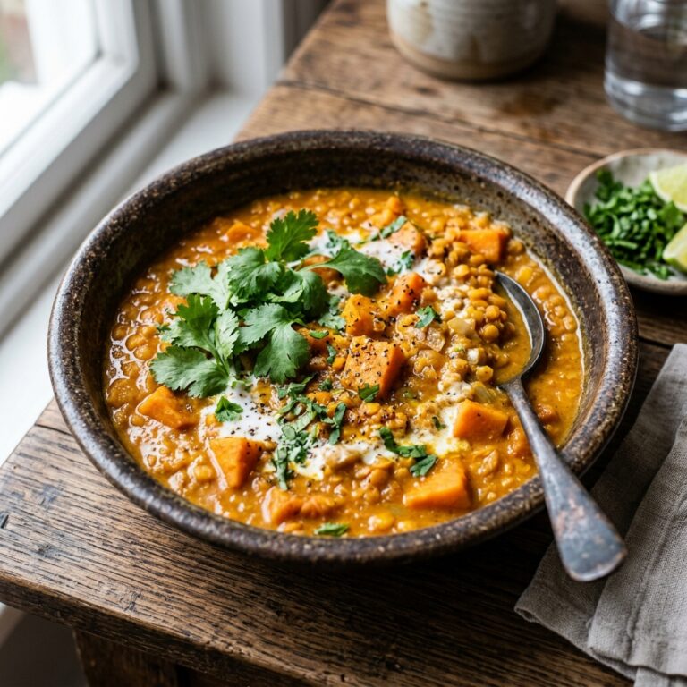Pot Lentil Sweet Potato Curry
