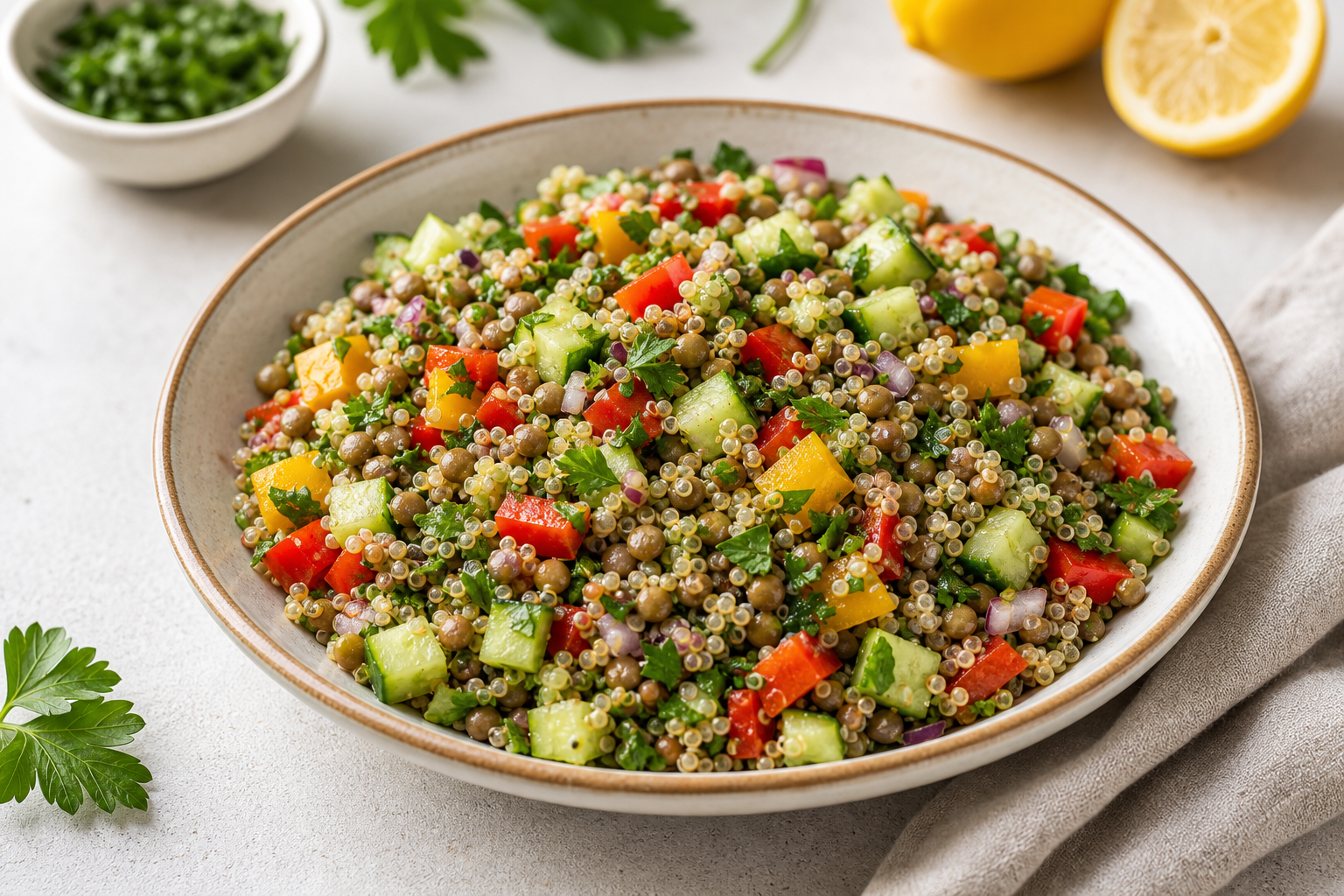 Quinoa & Lentil Salad