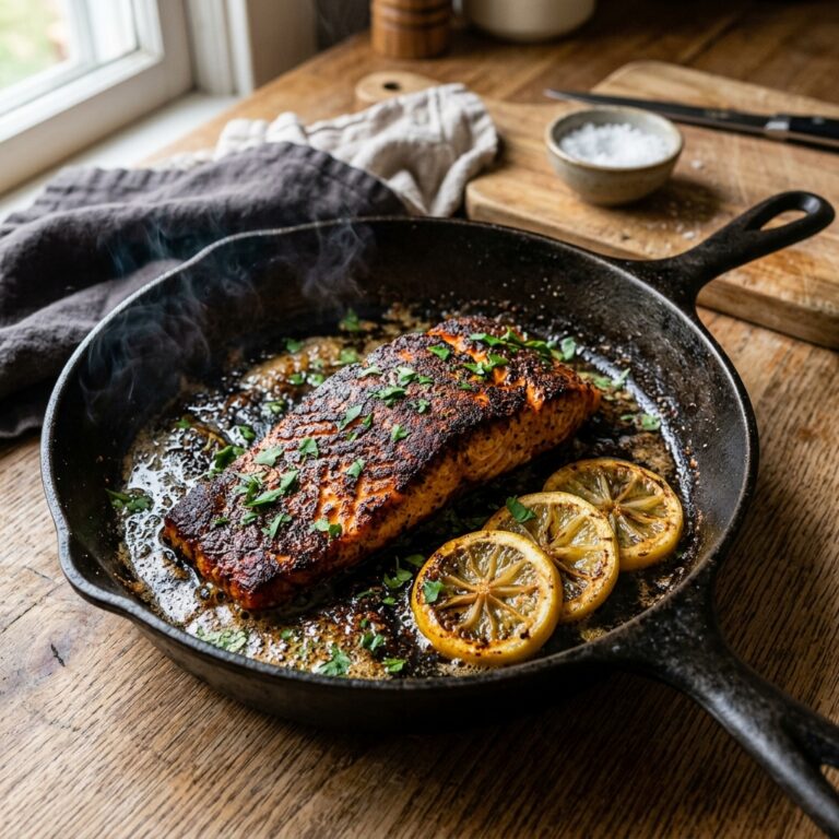Skillet Blackened Salmon