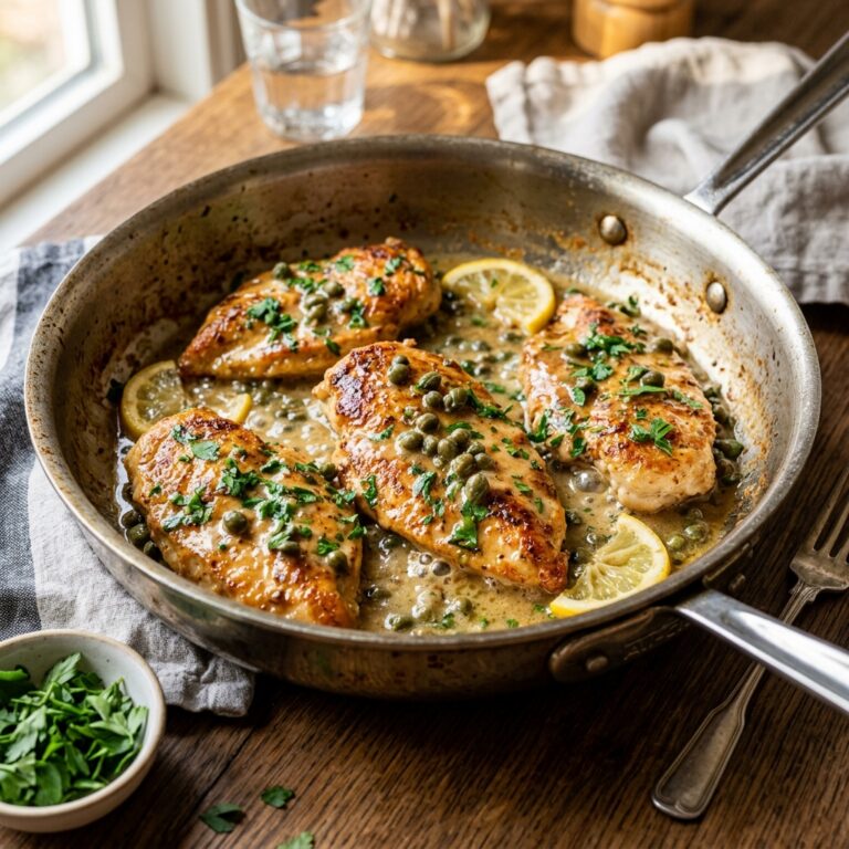 Skillet Lemon Caper Chicken