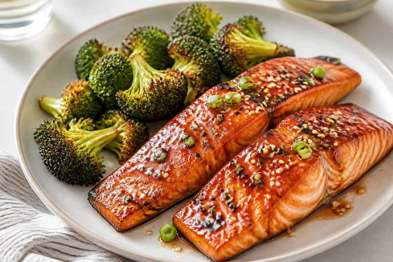 Teriyaki Salmon Broccoli