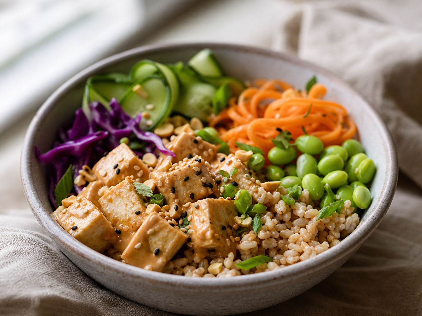 Herbed quinoa with roasted peppers