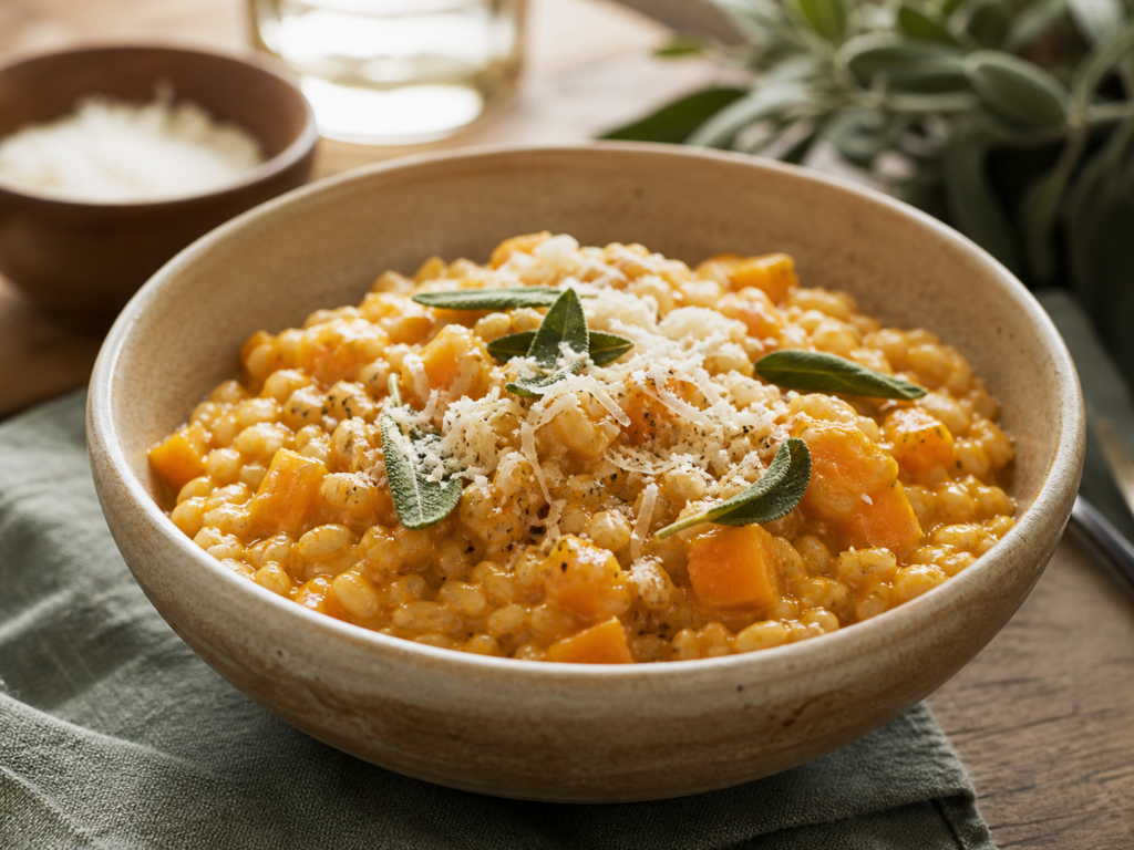 Pumpkin Barley Risotto