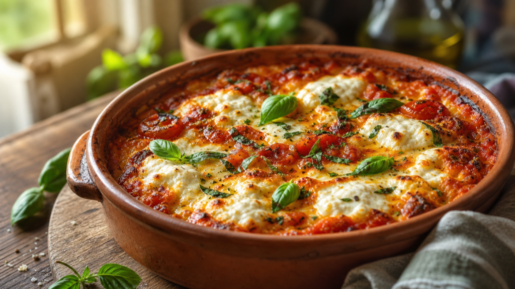 Ricotta Tomato Herb Bake