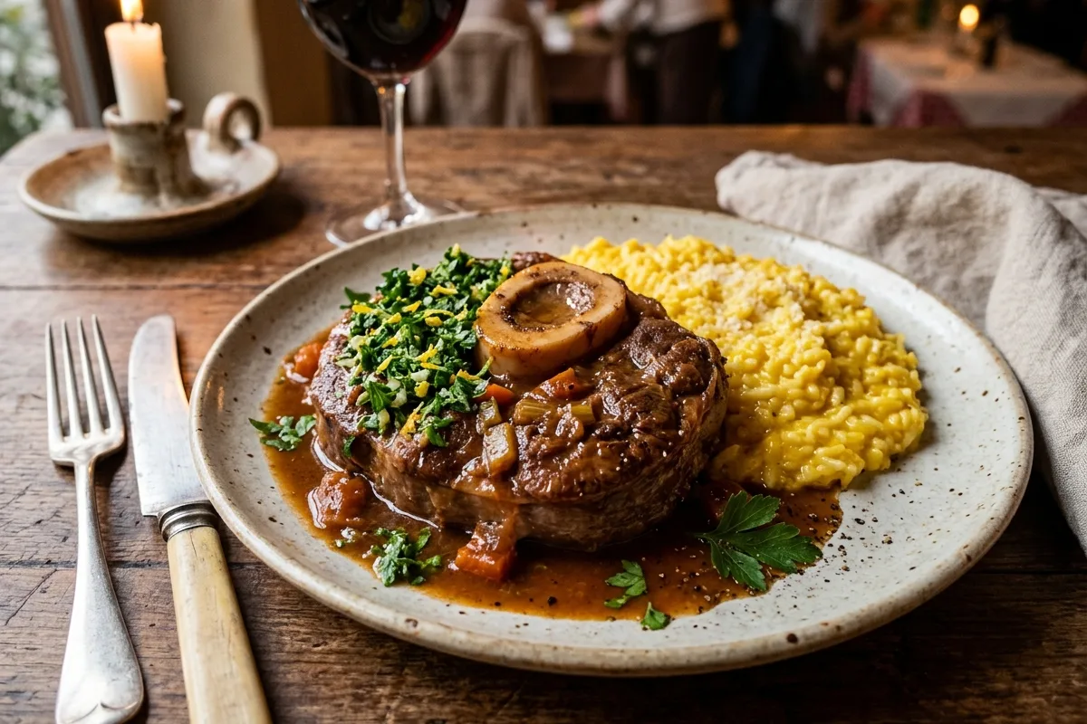 Geschmortes Ossobuco alla Milanese: Kollagenabbau und Knochenmark-Thermodynamik
