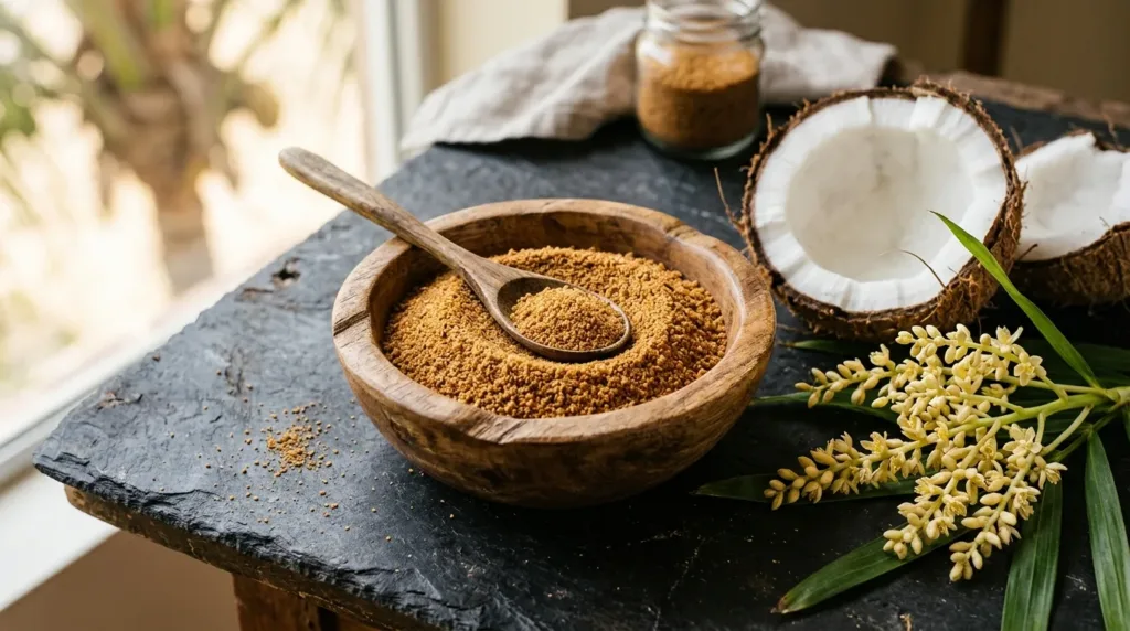 Organic granulated coconut sugar and baking alternatives Organic granulated coconut sugar and baking alternatives
