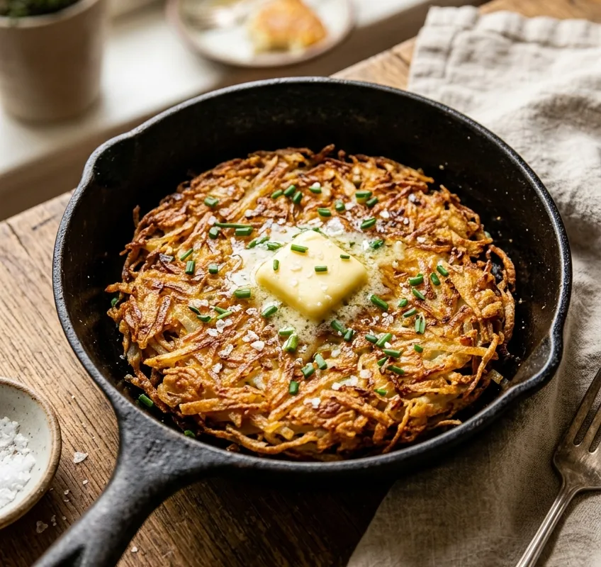 Crispy Skillet Hash Browns: The Foolproof 3-Ingredient Diner Secret