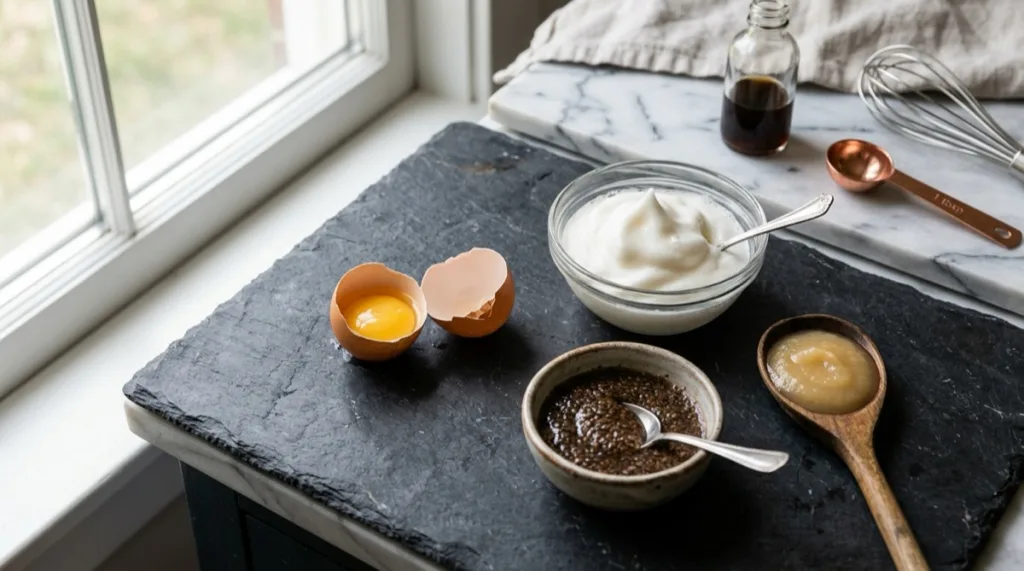 Egg substitutes in baking food science