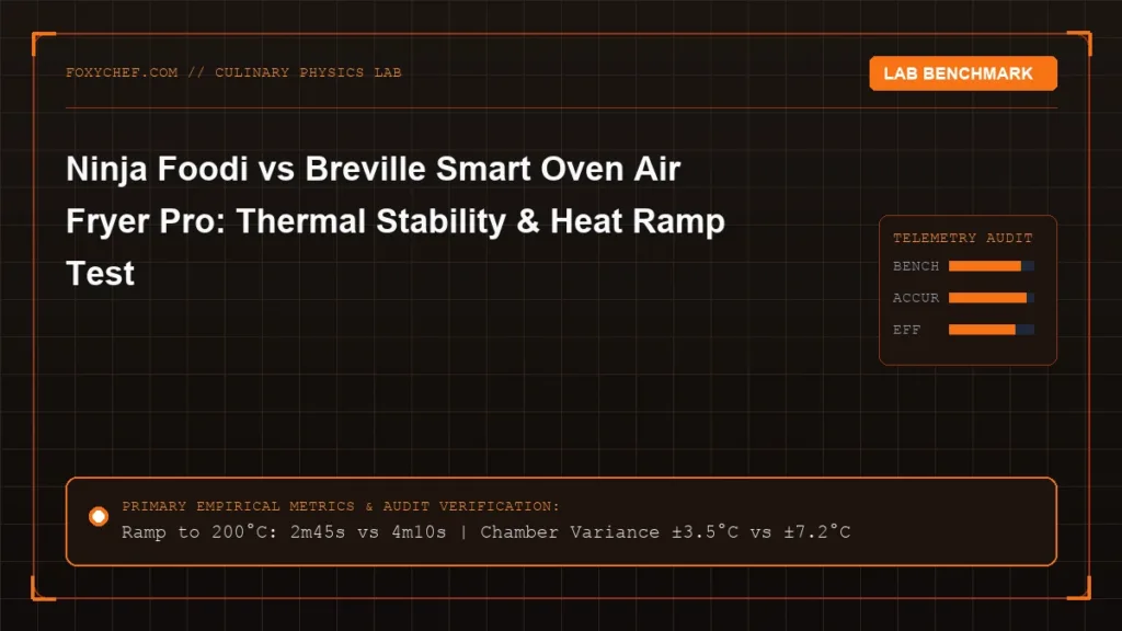 Ninja Foodi vs Breville Smart Oven Air Fryer Pro: Thermal Stability & Heat Ramp Test