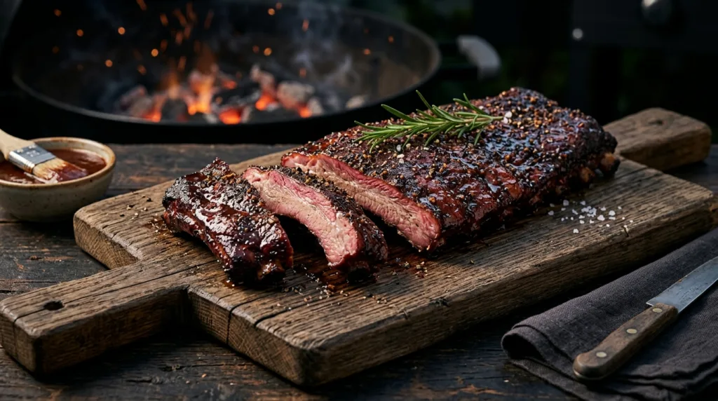 Smoked St. Louis Spare Ribs with Hickory Glaze