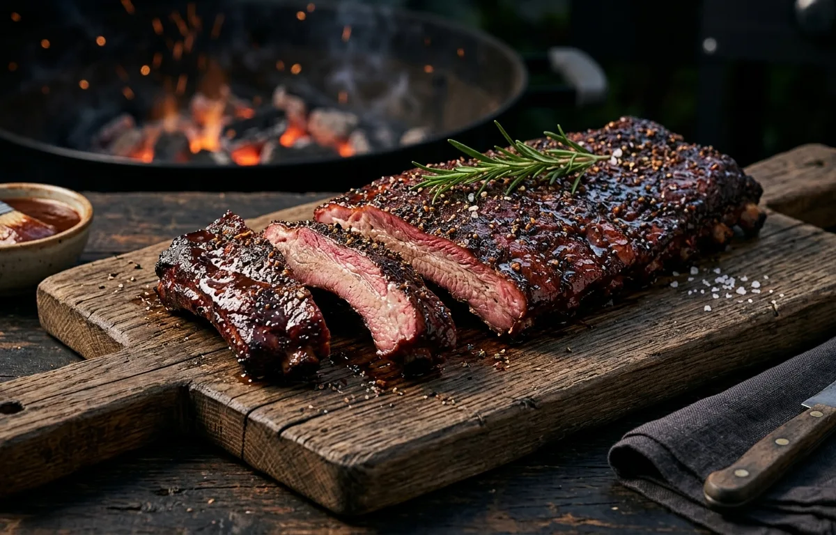 Smoked St. Louis Spare Ribs with Brown Sugar Hickory Glaze
