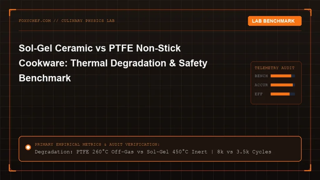 Sol-Gel Ceramic vs PTFE Non-Stick Cookware: Thermal Degradation & Safety Benchmark