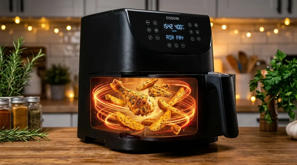 Air Fryer Time and Temperature Thermal Convection Matrix Calculator