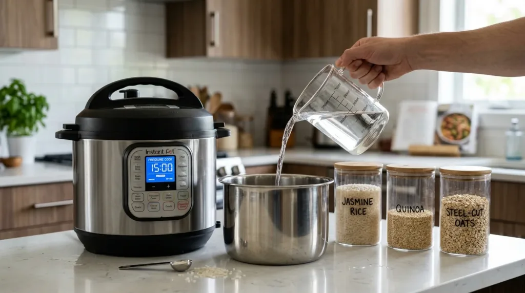 Multicooker Grain and Water Ratio Pressure Hydration Calculator