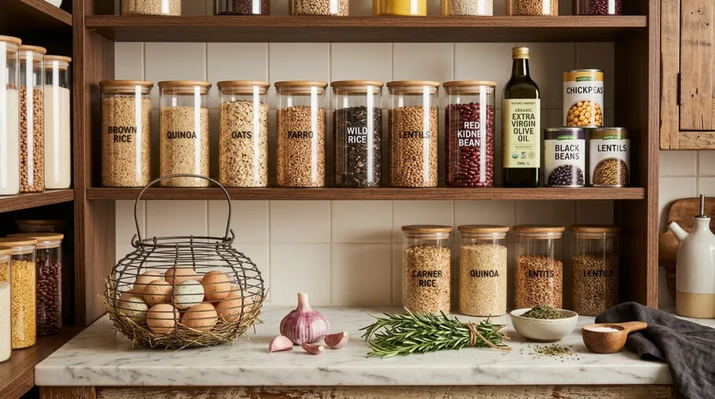 Pantry-to-Plate Recipe Finder and Staple Ingredient Matrix