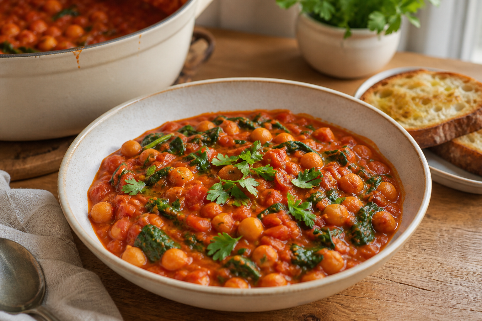 One-Pot Chickpea Tomato Stew